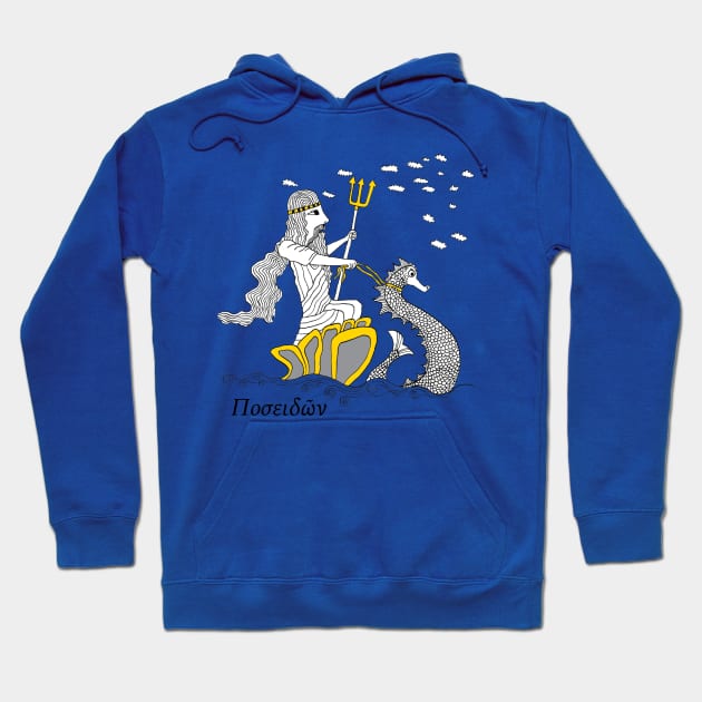 Poseidon Hoodie by ruta13art